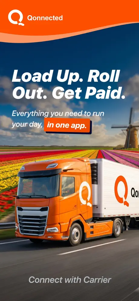 QTMS Driver App: load management, document scanner, dispatch chat, settlements