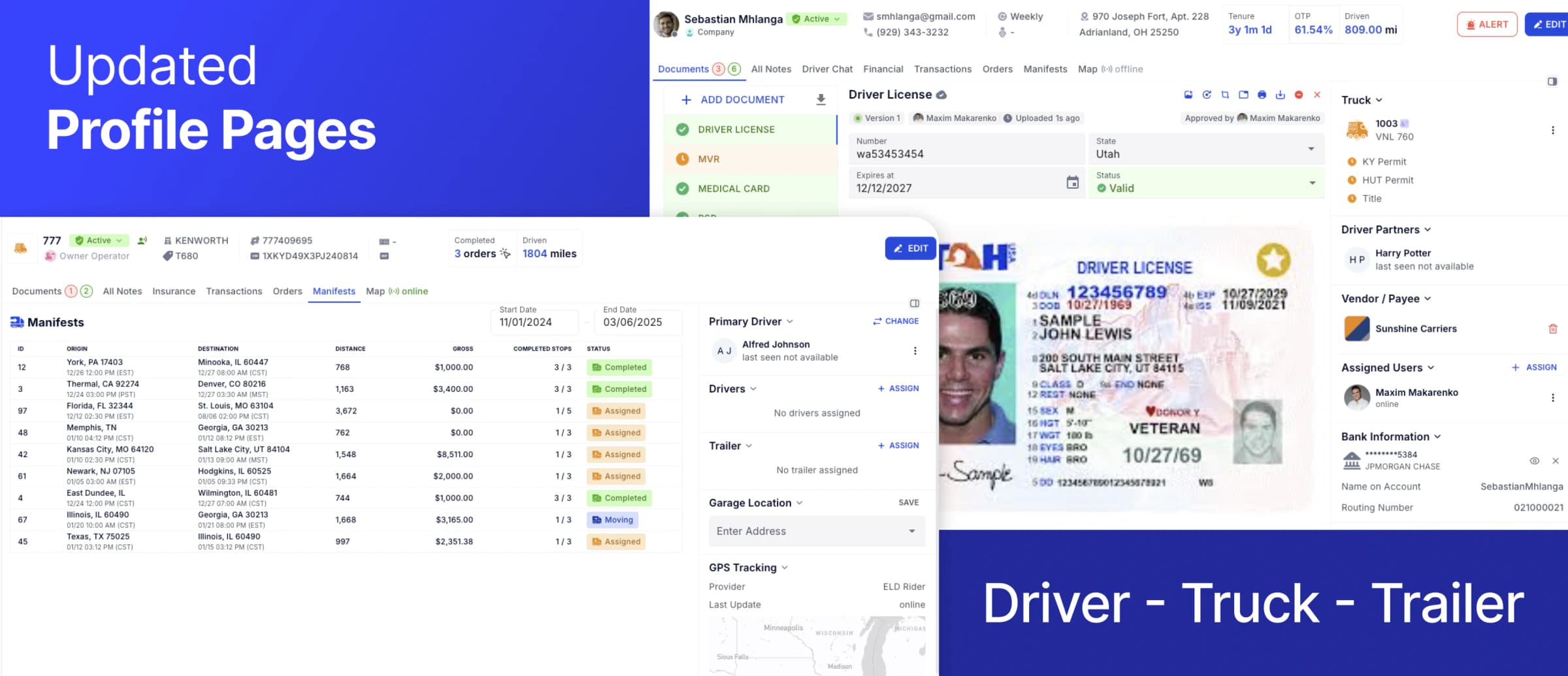 Document Feed, Broker Your Loads Faster, 3x Updated Profile Pages, Driver Load Confirmation, Customer Portal White-labeled, Settlement Improvements & More