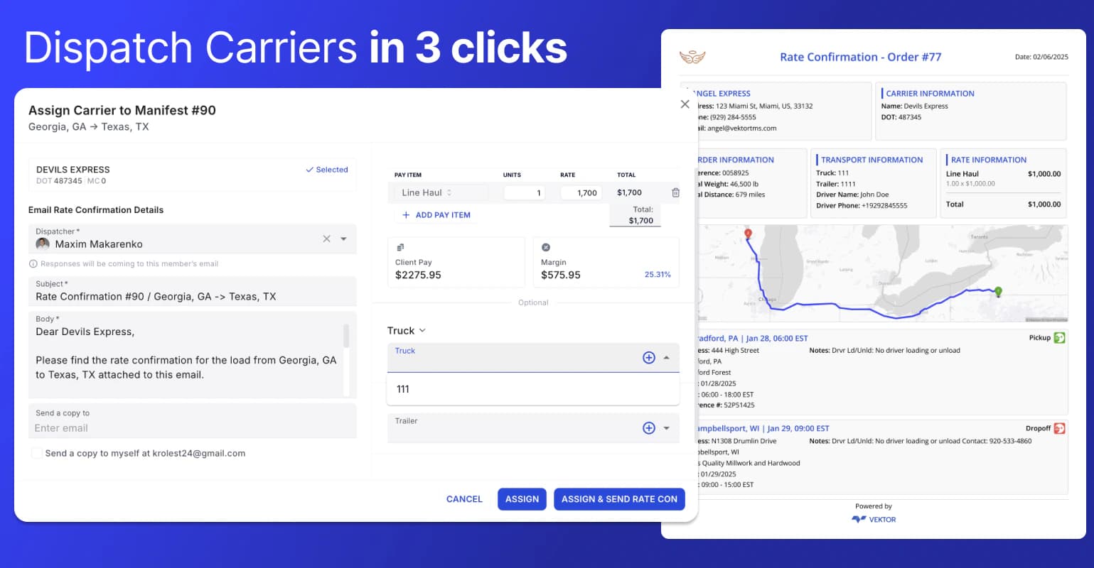 Document Feed, Broker Your Loads Faster, 3x Updated Profile Pages, Driver Load Confirmation, Customer Portal White-labeled, Settlement Improvements & More