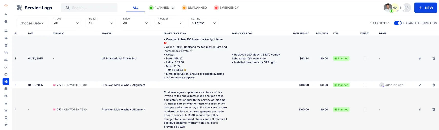 Maintenance V2 AI Log Entry, EDI Upgrades, Multi-Stop Route Revamp, Split by Miles & More!