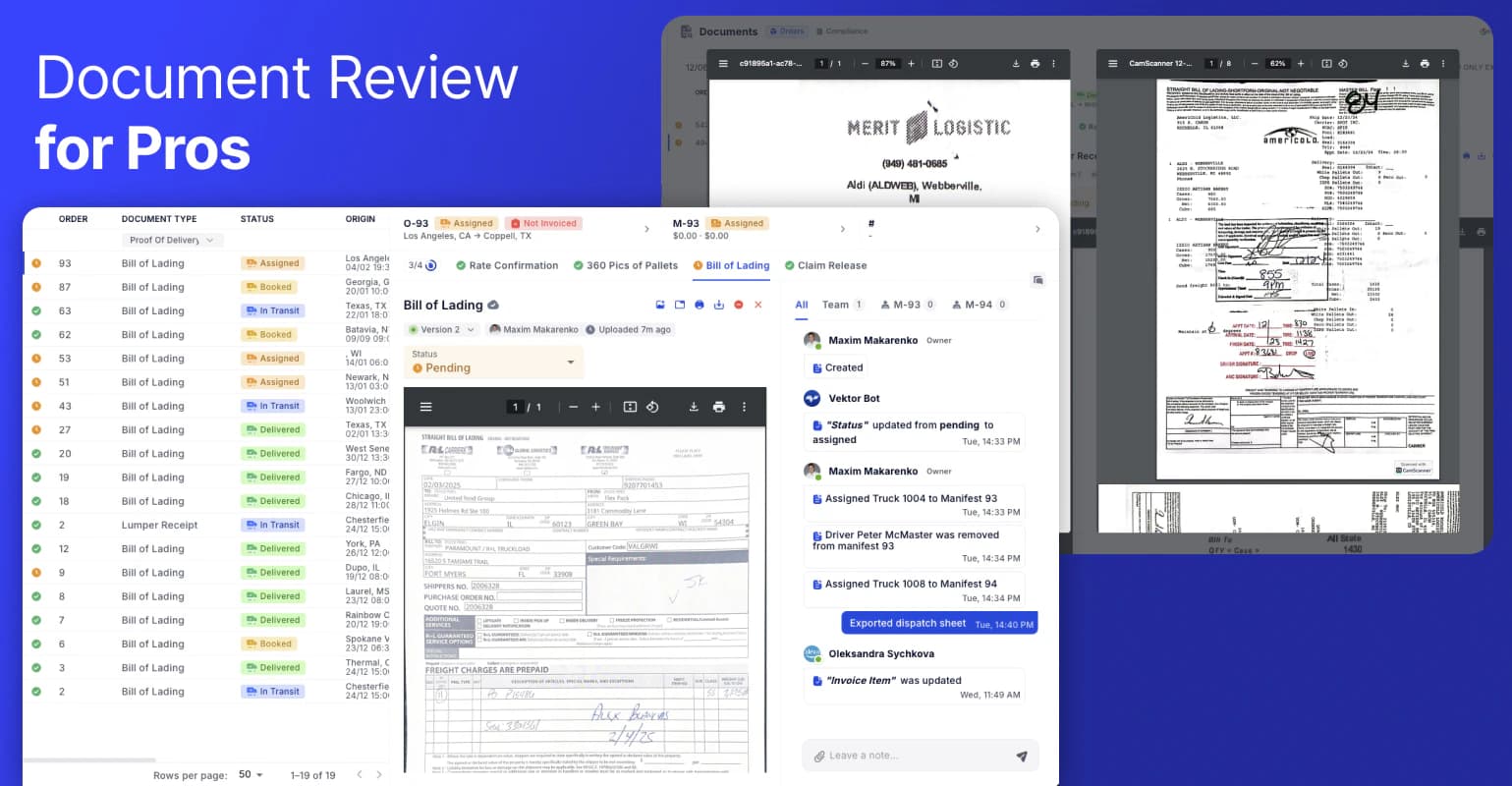Document Feed, Broker Your Loads Faster, 3x Updated Profile Pages, Driver Load Confirmation, Customer Portal White-labeled, Settlement Improvements & More